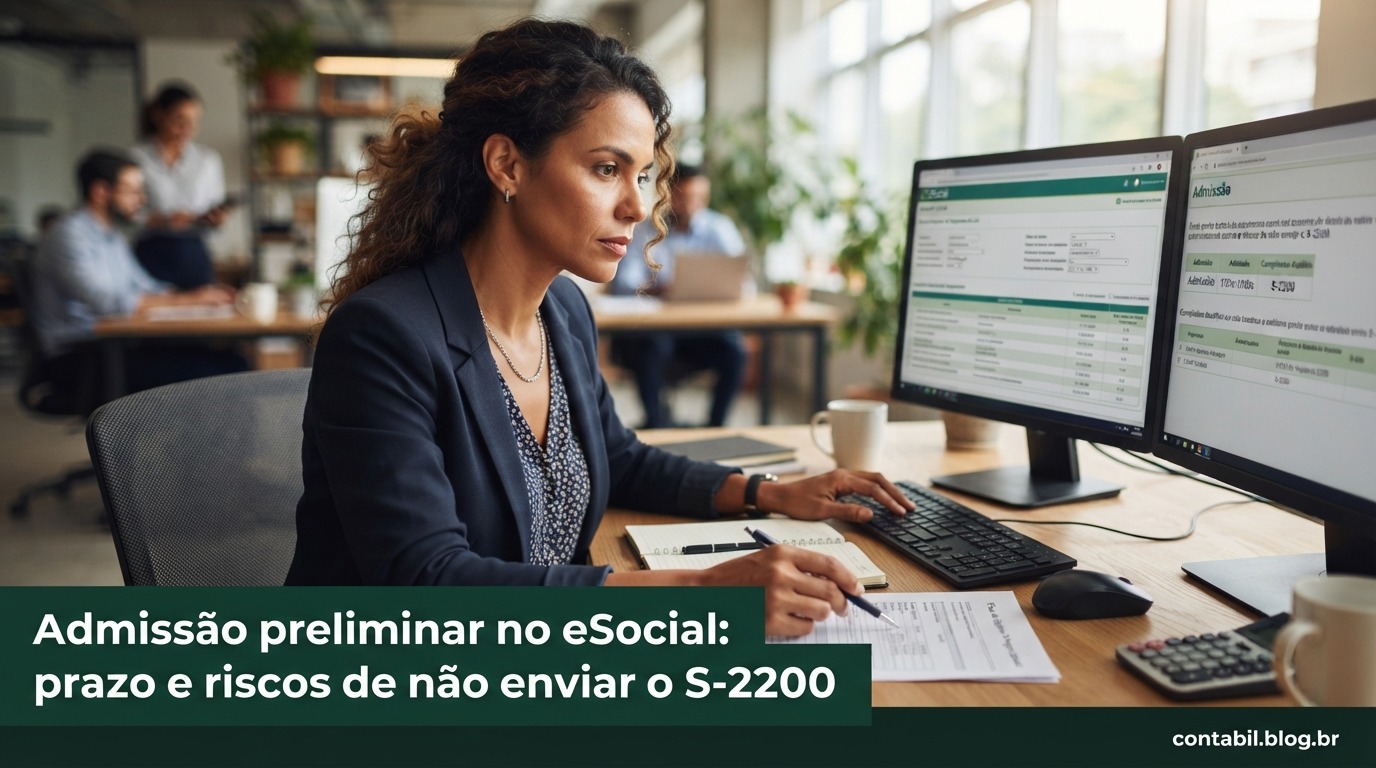 Admissão preliminar no eSocial: prazo e riscos de não enviar o S-2200