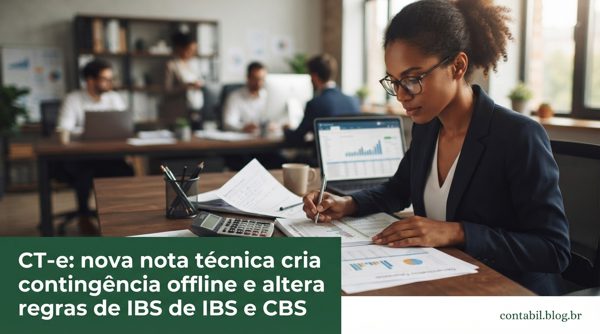 CT-e: nova nota técnica cria contingência offline e altera regras de IBS e CBS