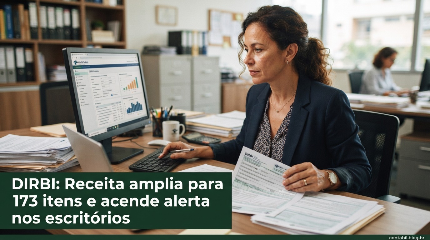 DIRBI: Receita amplia para 173 itens e acende alerta nos escritórios