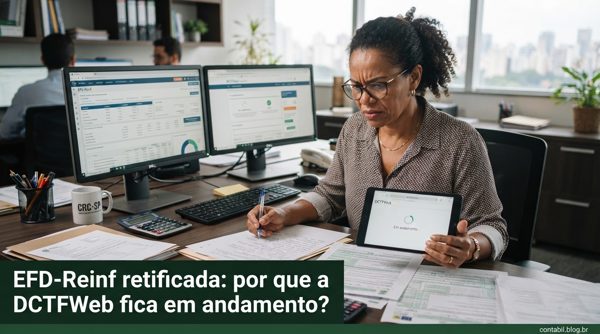 EFD-Reinf retificada: por que a DCTFWeb fica em andamento?