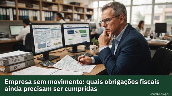 Empresa sem movimento: quais obrigações fiscais ainda precisam ser cumpridas