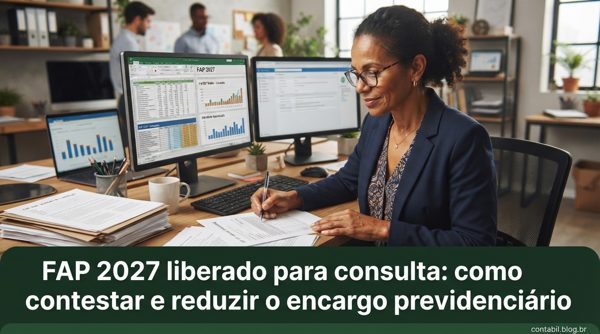 FAP 2027 liberado para consulta: como contestar e reduzir o encargo previdenciário