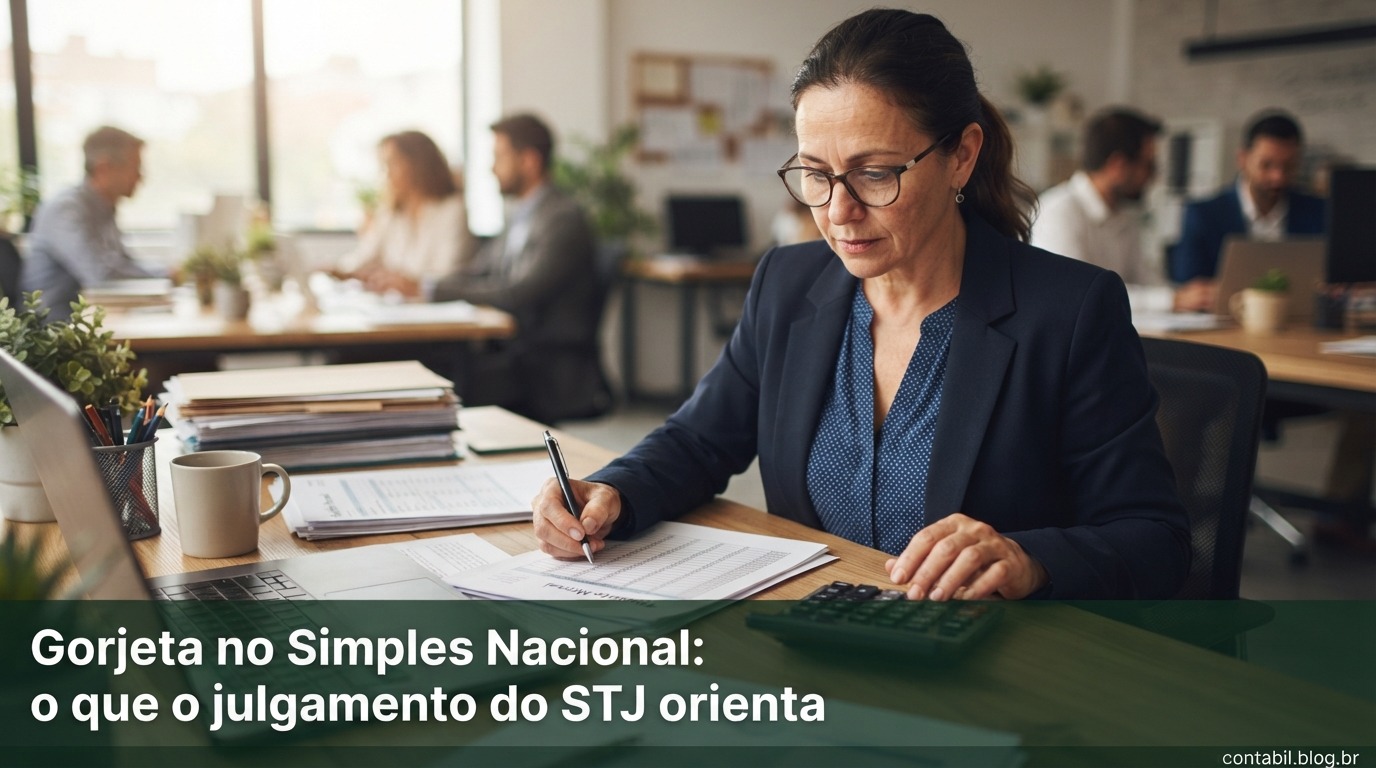 Gorjeta no Simples Nacional: o que o julgamento do STJ orienta