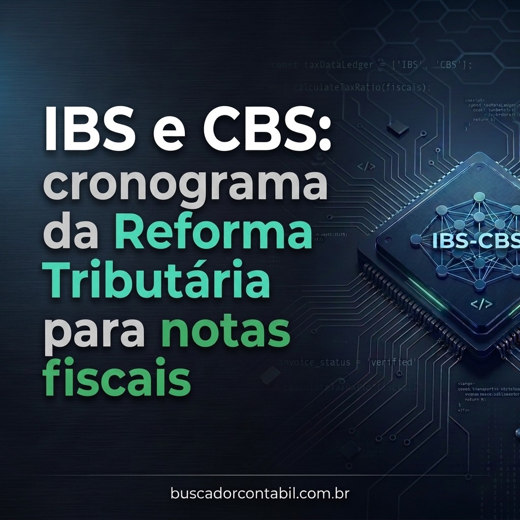 IBS e CBS: cronograma da Reforma Tributária para notas fiscais