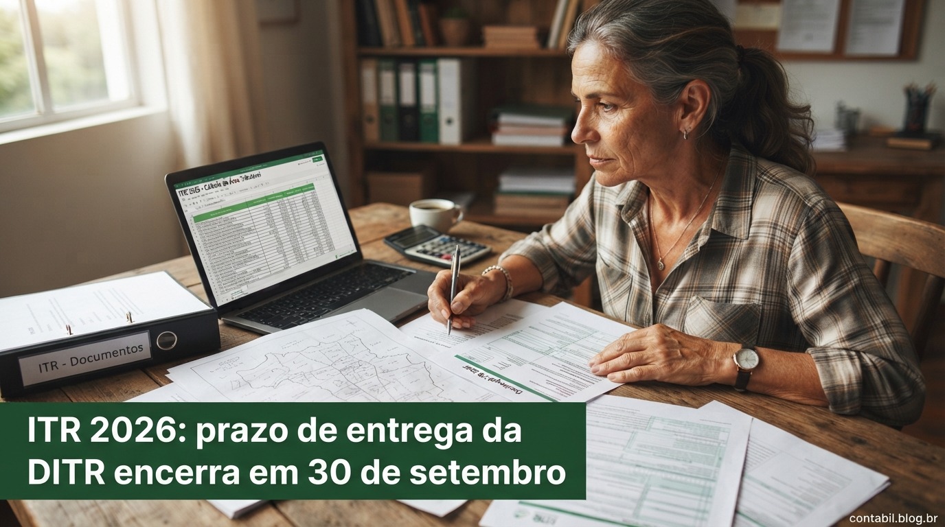 ITR 2026: prazo de entrega da DITR encerra em 30 de setembro