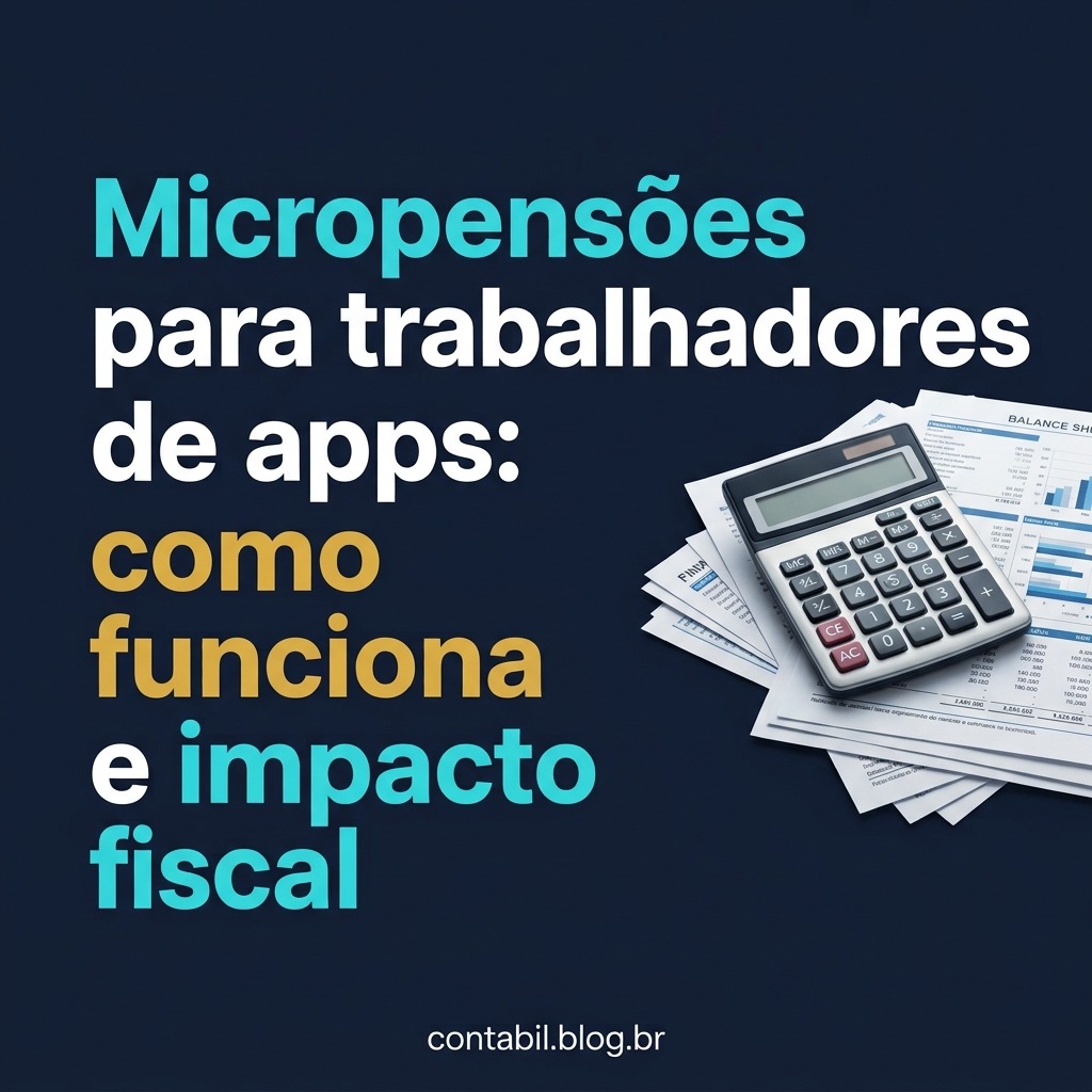 Micropensoes para trabalhadores de apps: como funciona e impacto fiscal