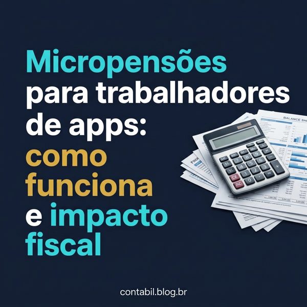 Micropensoes para trabalhadores de apps: como funciona e impacto fiscal