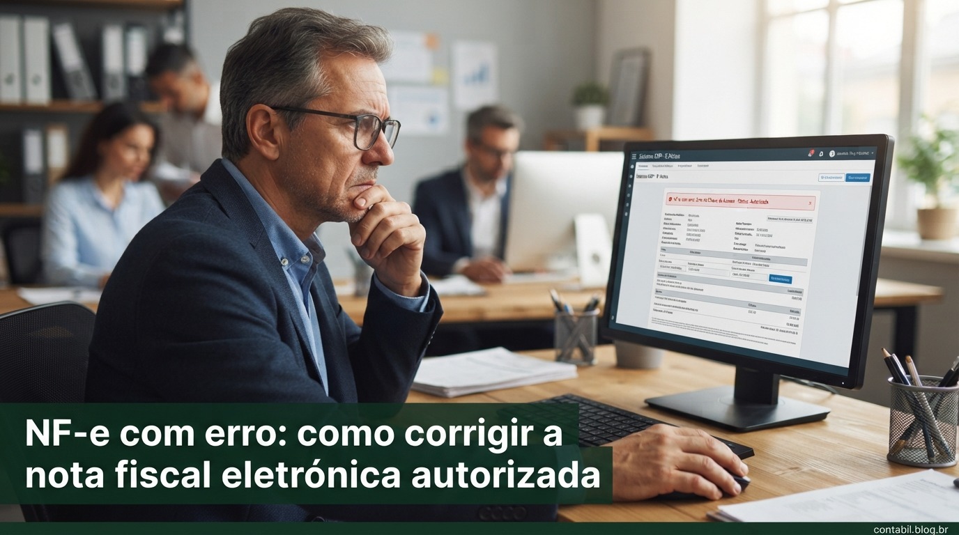 NF-e com erro: como corrigir a nota fiscal eletrónica autorizada
