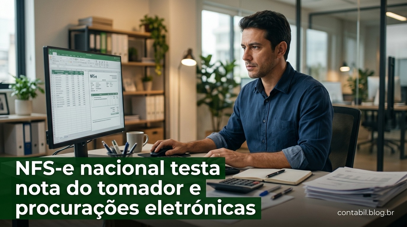NFS-e nacional testa nota do tomador e procurações eletrónicas