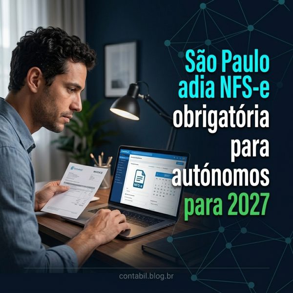 São Paulo adia NFS-e obrigatória para autónomos para 2027