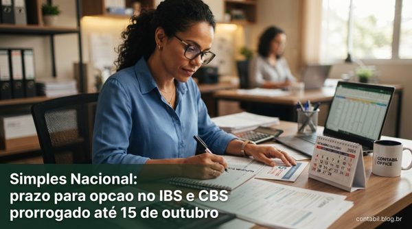 Simples Nacional: prazo para opcao no IBS e CBS prorrogado até 15 de outubro