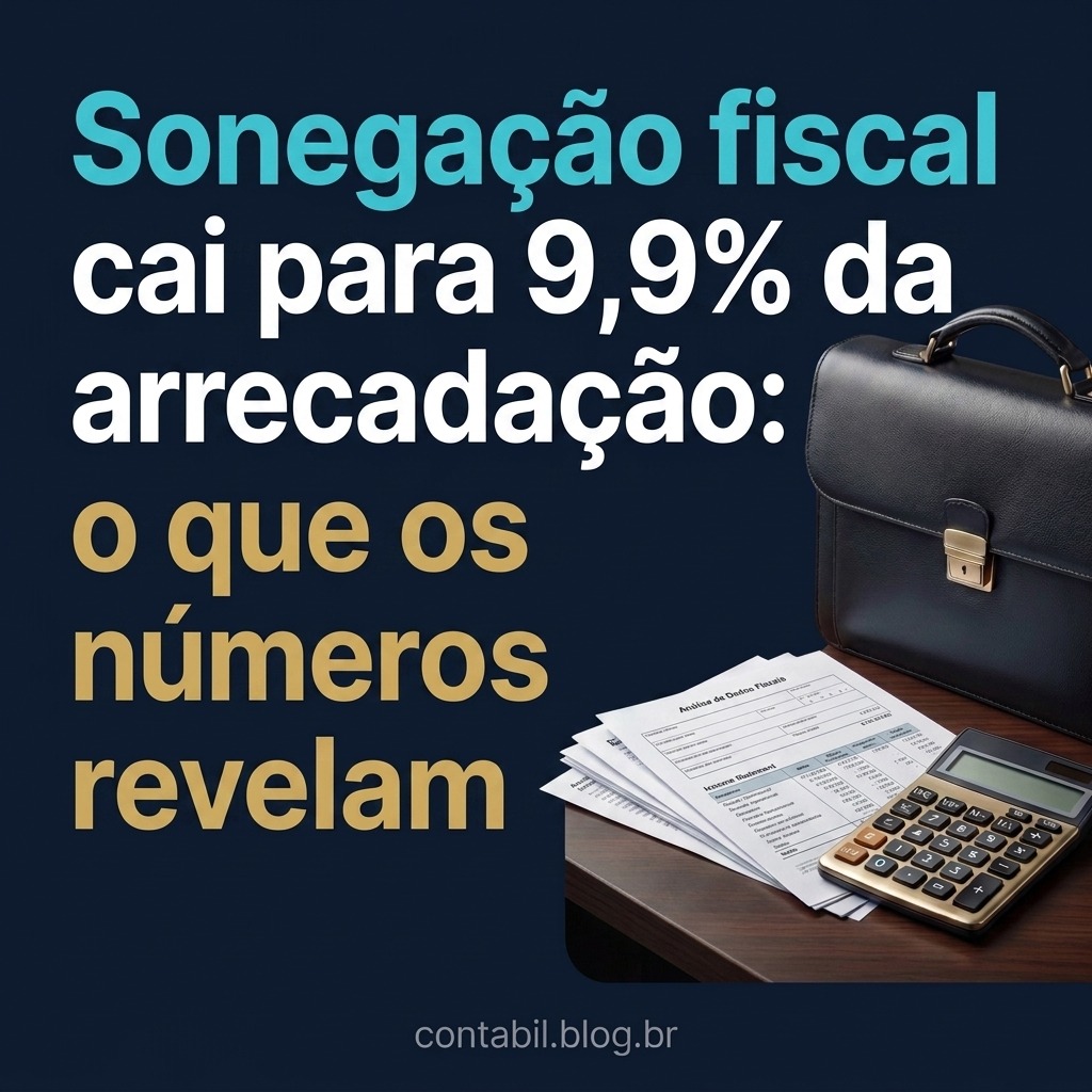 Sonegação fiscal cai para 9,9% da arrecadação: o que os números revelam